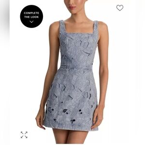Alice + Olivia Maryann Embroidered Eyelet Dress 0 $495